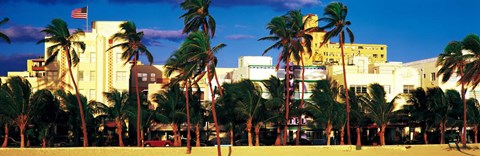 Framed Ocean Drive South Beach Miami Beach FL Print