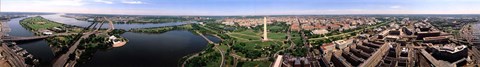 Framed Aerial Washington DC USA Print