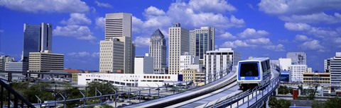 Framed Metro Mover Shuttle Miami, Florida, USA Print