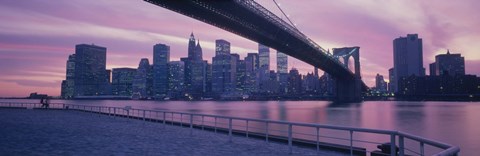 Framed Brooklyn Bridge New York NY Print