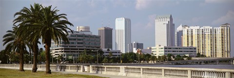 Framed Skyline Tampa FL USA Print