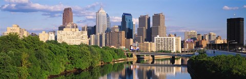 Framed Philadelphia PA in the Day Print