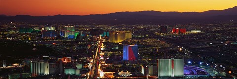 Framed Hotels Las Vegas NV Print