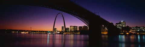 Framed Bridge in St. Louis MO Print