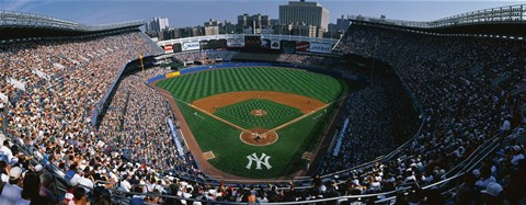 Framed High angle view of a baseball stadium, Yankee Stadium, New York City, New York State, USA Print