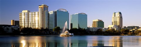 Framed Orlando skyline, Florida Print