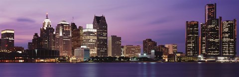 Framed Detroit, Michigan Print