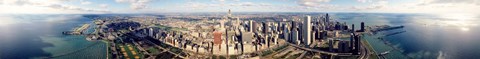 Framed Aerial Chicago IL Print