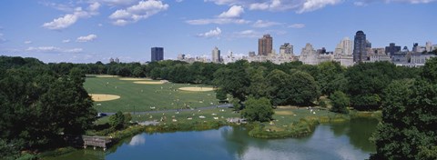 Framed Great Lawn, Central Park, Manhattan, NYC, New York City, New York State, USA Print