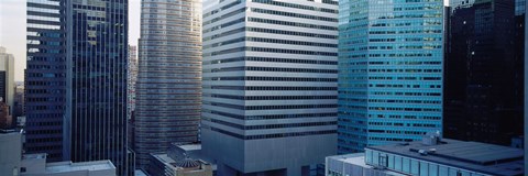Framed Close up of skyscrapers in Manhattan, New York City, New York State, USA Print