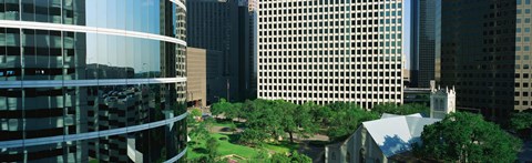 Framed Detail Of Glass Building Print