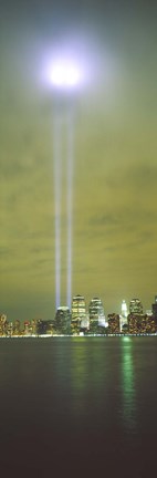 Framed Evening, Towers Of Light, Lower Manhattan, NYC, New York City, New York State, USA Print