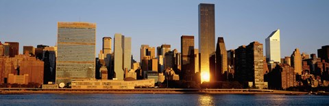 Framed Skyline, Manhattan, New York State, USA Print