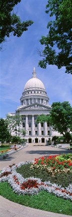 Framed USA, Wisconsin, Madison, State Capital Building Print