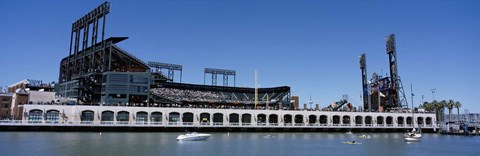 Framed USA, California, San Francisco, SBC Ballpark, Stadium near the water Print