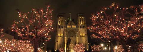 Framed Facade Of A Church, Grace Cathedral, San Francisco, California, USA Print