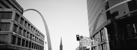 Framed Low Angle View Of Buildings, St. Louis, Missouri, USA Print