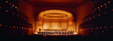 Framed Performers on a stage, Carnegie Hall, New York City, New York state, USA Print