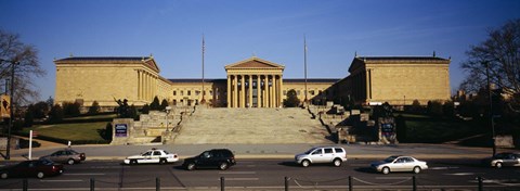 Framed Facade of an art museum, Philadelphia Museum Of Art, Philadelphia, Pennsylvania, USA Print