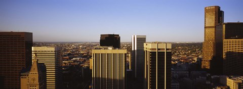Framed Skyscrapers in a city, Denver, Colorado, USA Print