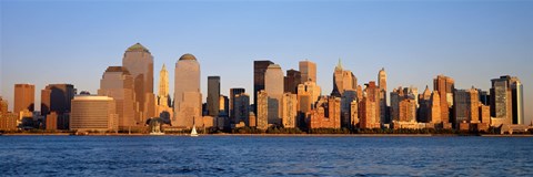 Framed Daytime View of NYC from the Waterfront Print