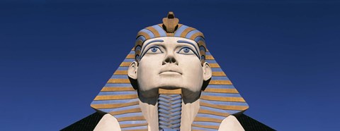 Framed Low angle view of a sphinx, Luxor Hotel Sphinx, Las Vegas, Nevada, USA Print