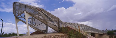 Framed Pedestrian bridge over a river, Snake Bridge, Tucson, Arizona, USA Print