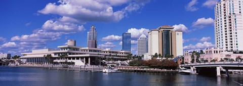 Framed Buildings at the coast, Tampa, Hillsborough County, Florida, USA Print