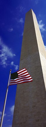 Framed Low angle view of an obelisk, Washington Monument, Washington DC Print
