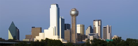 Framed Skyline View of Dallas, Texas Print