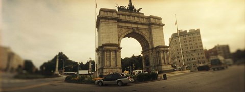 Framed War memorial, Soldiers And Sailors Memorial Arch, Prospect Park, Grand Army Plaza, Brooklyn, New York City, New York State, USA Print