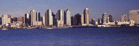 Framed San Diego skyline as Seen from the Water Print