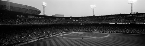 Framed Spectators in a baseball park, U.S. Cellular Field, Chicago, Cook County, Illinois, USA Print