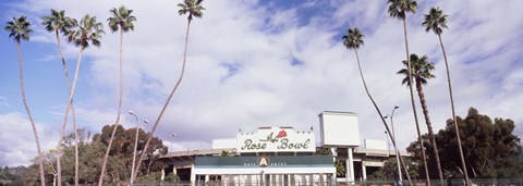 Framed Facade of a stadium, Rose Bowl Stadium, Pasadena, Los Angeles County, California, USA Print
