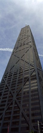 Framed Low angle view of a building, Hancock Building, Chicago, Cook County, Illinois, USA Print