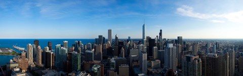 Framed Chicago Skyline, Illinois, 2010 Print