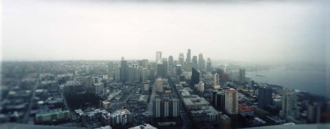 Framed City viewed from the Space Needle, Queen Anne Hill, Seattle, Washington State, USA 2010 Print