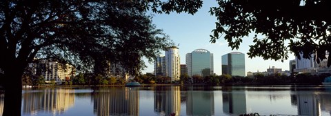 Framed Lake Eola, Orlando, Florida Print