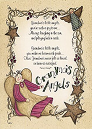 Framed Grandma's Angels Print