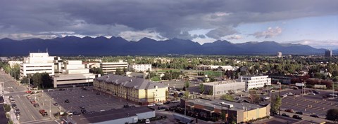 Framed Dark Skies Over Anchorage, Alaska Print