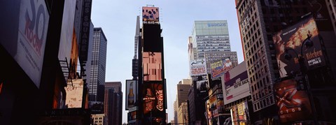 Framed Low angle view of buildings, Times Square, Manhattan, New York City, New York State, USA 2011 Print