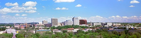 Framed Buildings in a city, Colorado Springs, Colorado Print
