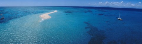 Framed Great Barrier Reef, Queensland, Australia Print