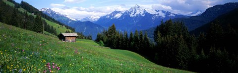 Framed Austria, Zillertaler, cabin Print