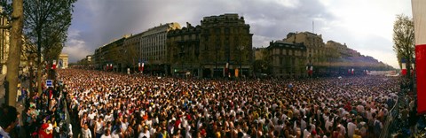 Framed Marathon Runners, Paris, France Print