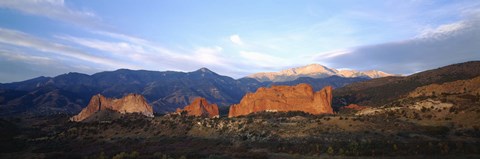 Framed Garden Of The Gods, Colorado Springs, Colorado Print