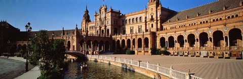 Framed Plaza Espana, Seville, Spain Print