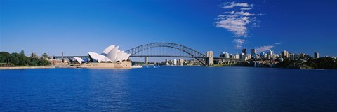 Framed Sydney Opera House and Bridge Print