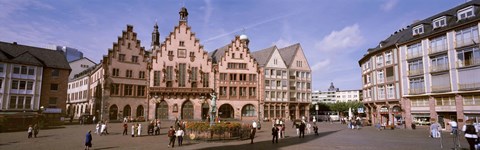 Framed Roemer Square, Frankfurt, Germany Print
