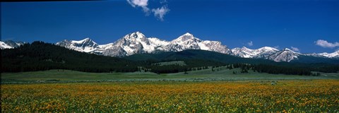 Framed Sawtooth Mtns Range Stanley ID USA Print